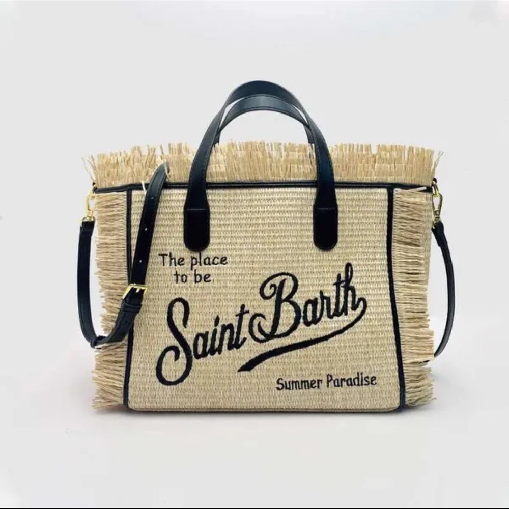 MC2 straw tote bag